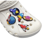 Αξεσουάρ για Διακόσμηση Παπουτσιών Crocs σχέδιο Πλανήτης Μωβ-Κίτρινο - Image 2