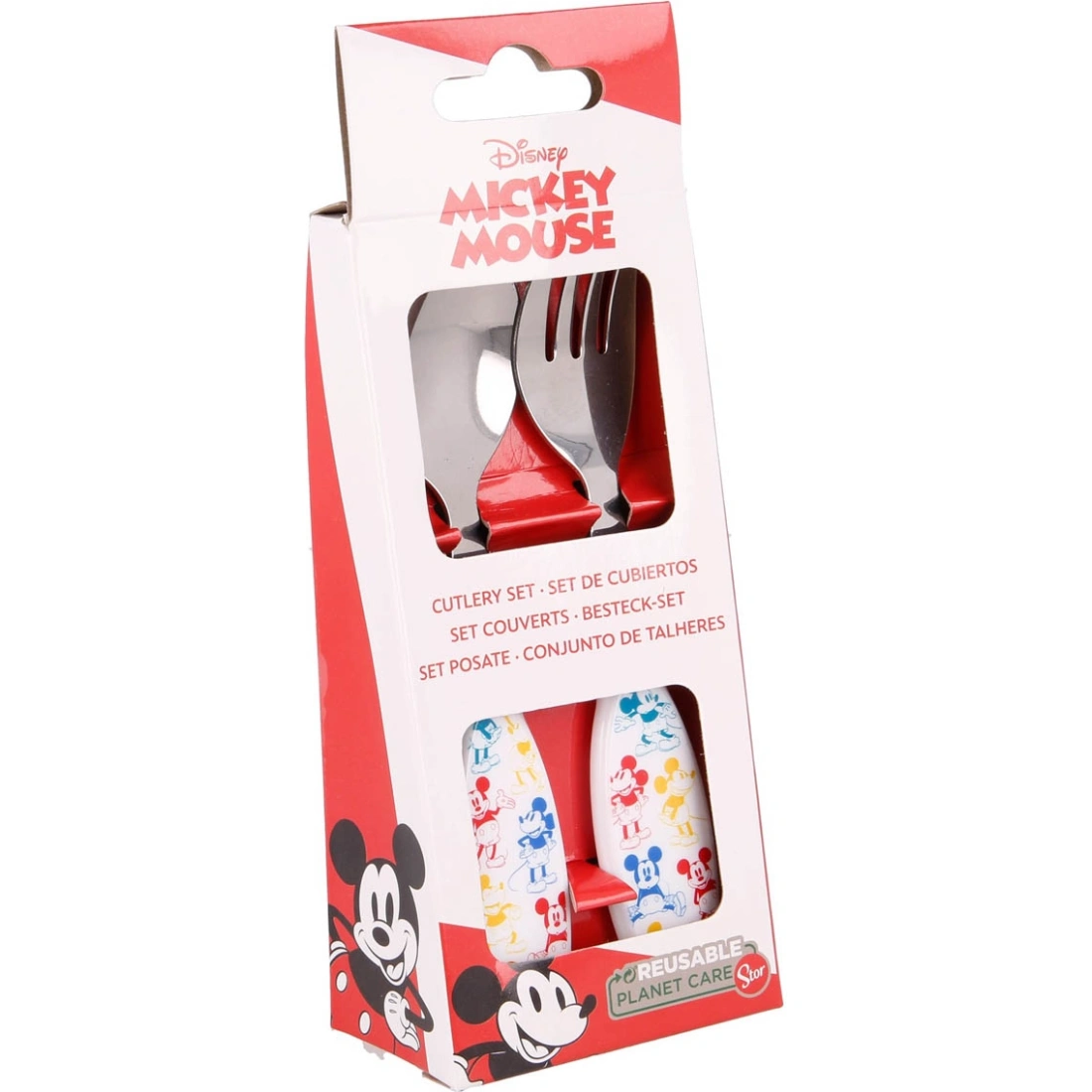 Stor Βρεφικό Σετ με Πιρούνι Mickey Mouse από Μέταλλο 2τμχ - Image 2