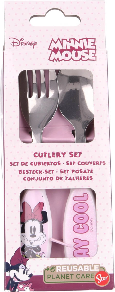 20210621103722_ca5b1cd0 Stor Βρεφικό Σετ με Πιρούνι Minnie από Μέταλλο 2τμχ - Image 1