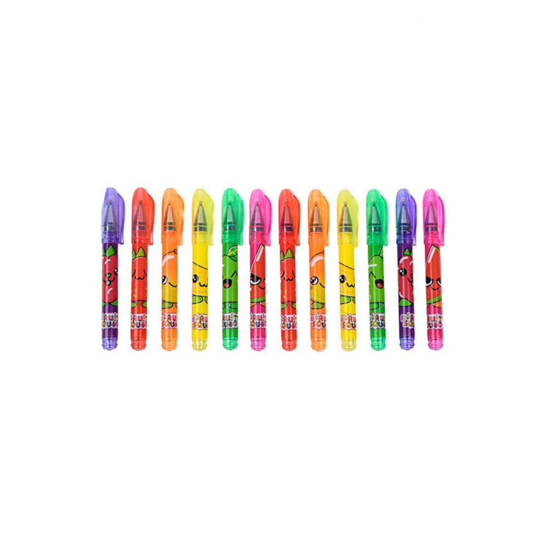 Fruity Squad Canenco Mini Gel Αρωματικοί Μαρκαδόροι Ζωγραφικής σε 12 Χρώματα - Image 3