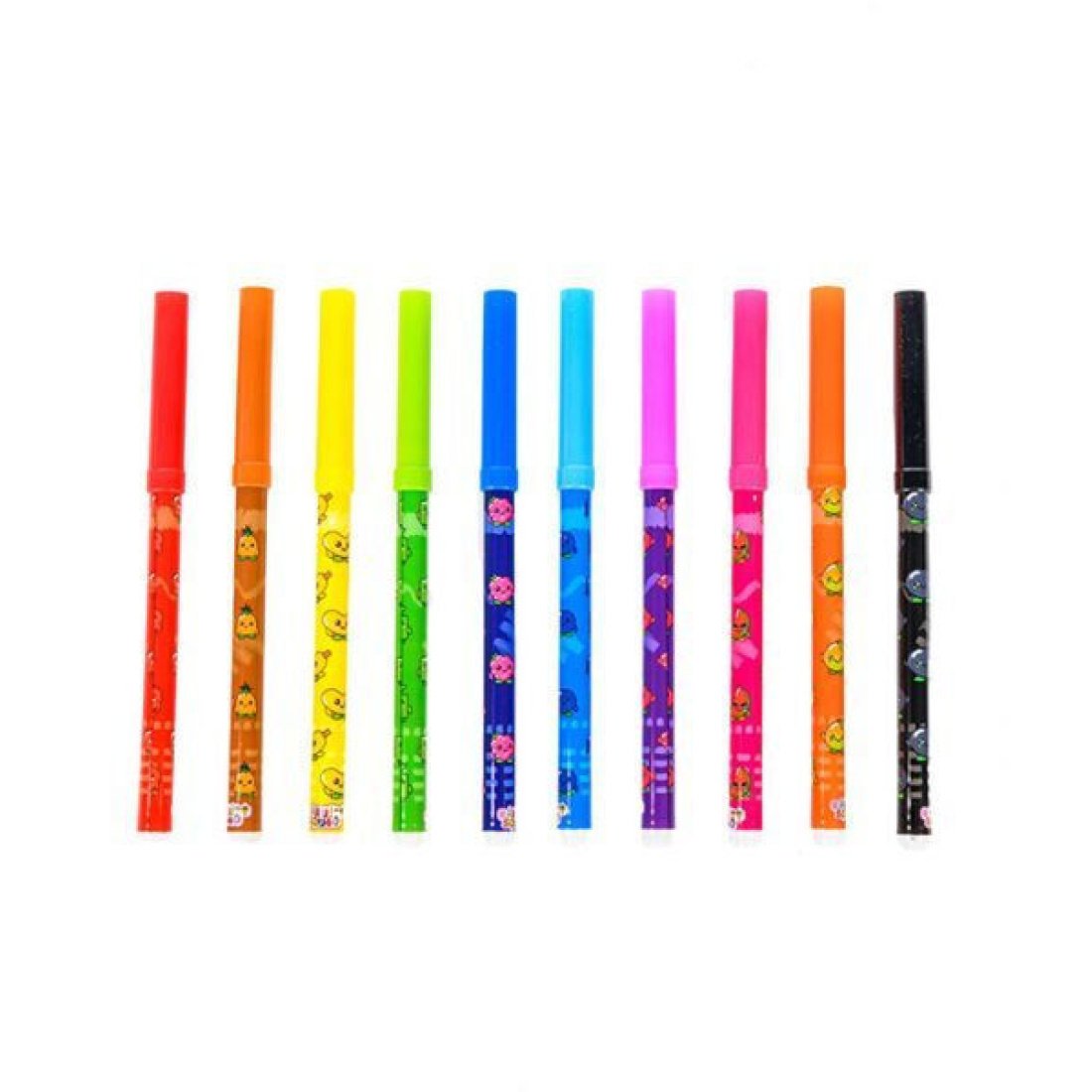 Fruitysquad Scented Αρωματικοί Μαρκαδόροι Ζωγραφικής Λεπτοί σε 10 Χρώματα - Image 2