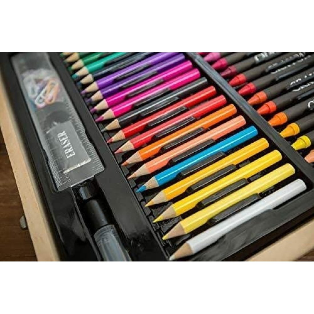 Σετ Ζωγραφικής 251τμχ σε Βαλιτσάκι Ξύλινο 48x6x38cm - Image 3