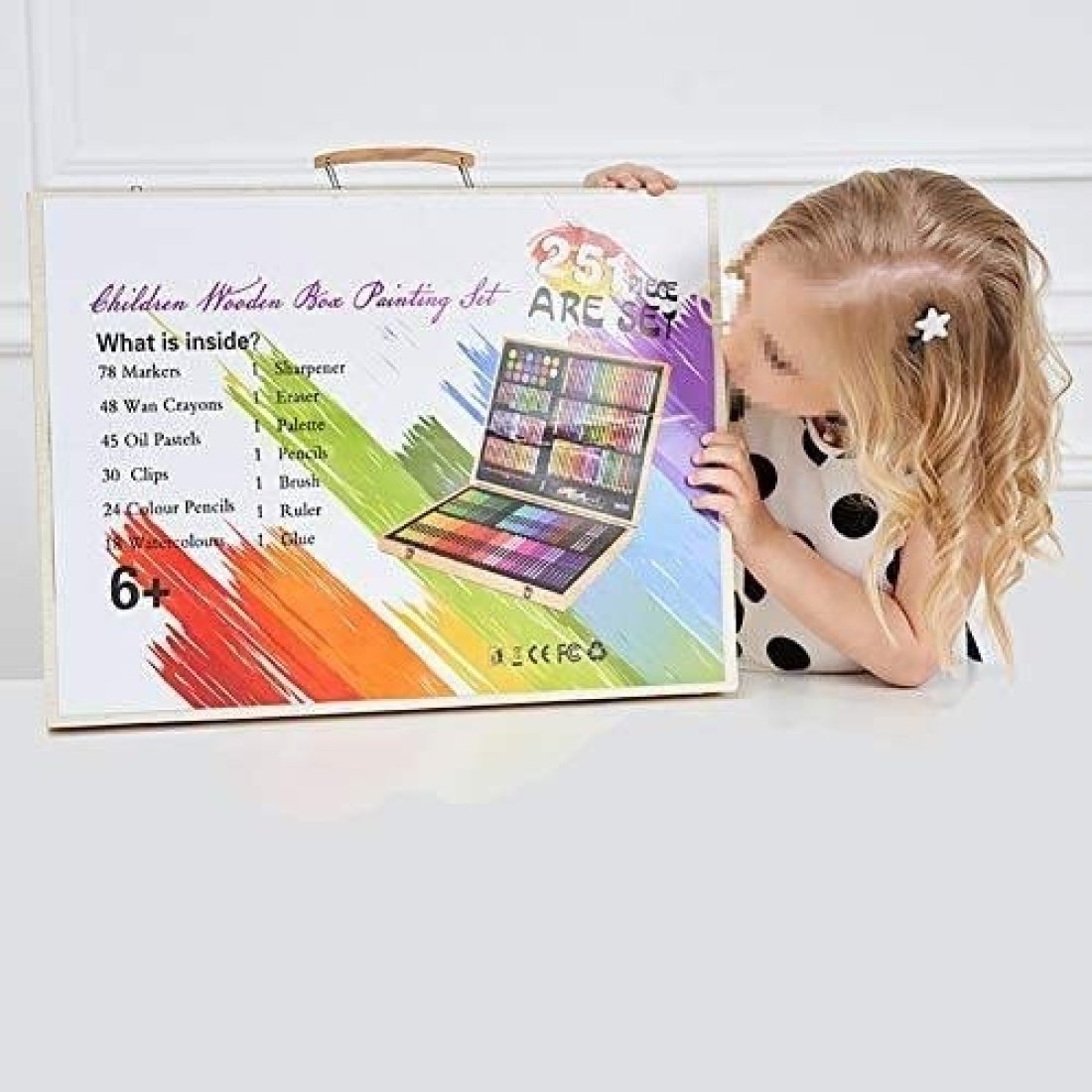 Σετ Ζωγραφικής 251τμχ σε Βαλιτσάκι Ξύλινο 48x6x38cm - Image 8