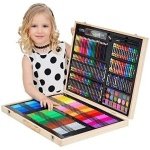 Σετ Ζωγραφικής 251τμχ σε Βαλιτσάκι Ξύλινο 48x6x38cm - Image 2