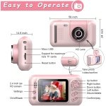 Ψηφιακή Παιδική Κάμερα S9 με Τρίποδο - Ροζ 40MP - Image 3