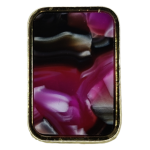 Μεταλλικό Αξεσουάρ για Διακόσμηση Παπουτσιών Crocs σχέδιο Purple Black Gem