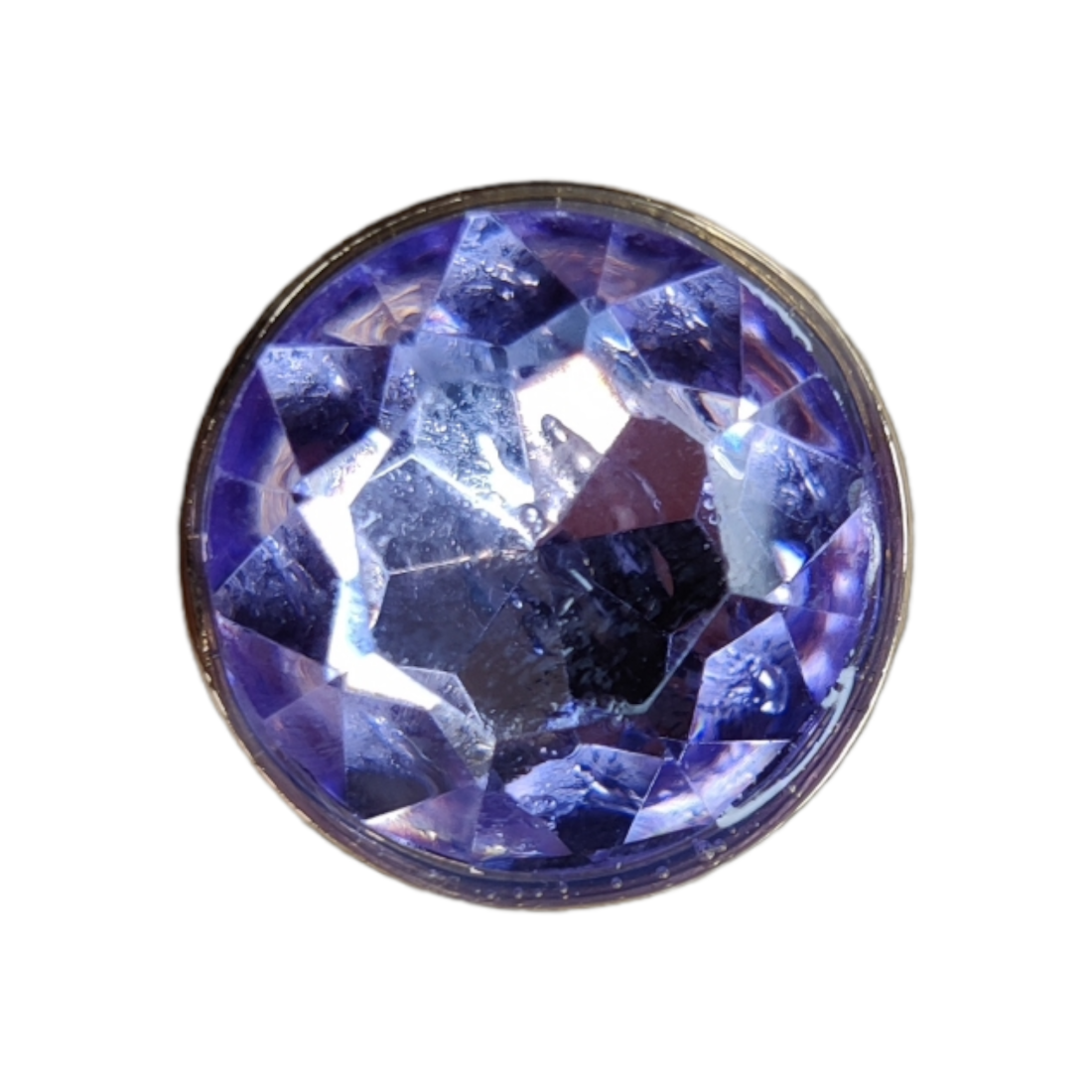 Μεταλλικό Αξεσουάρ για Διακόσμηση Παπουτσιών Crocs σχέδιο Circle Purple Gem - Image 3