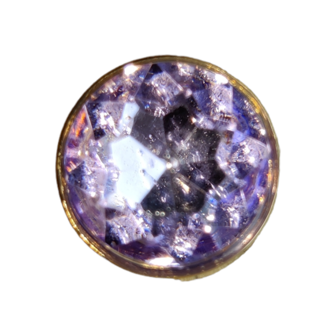 Μεταλλικό Αξεσουάρ για Διακόσμηση Παπουτσιών Crocs σχέδιο Circle Purple Gem - Image 6