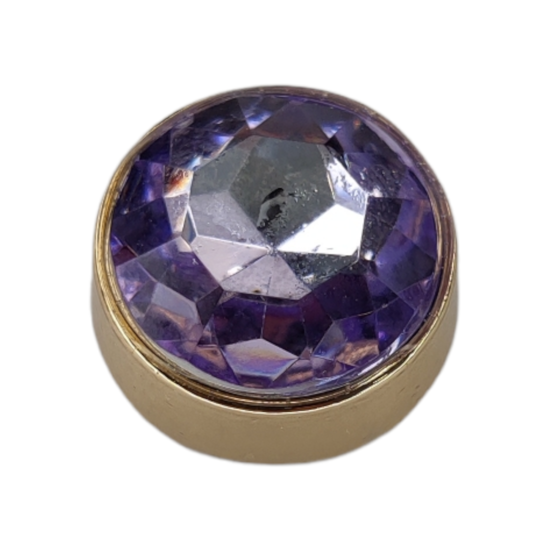 Μεταλλικό Αξεσουάρ για Διακόσμηση Παπουτσιών Crocs σχέδιο Circle Purple Gem - Image 5