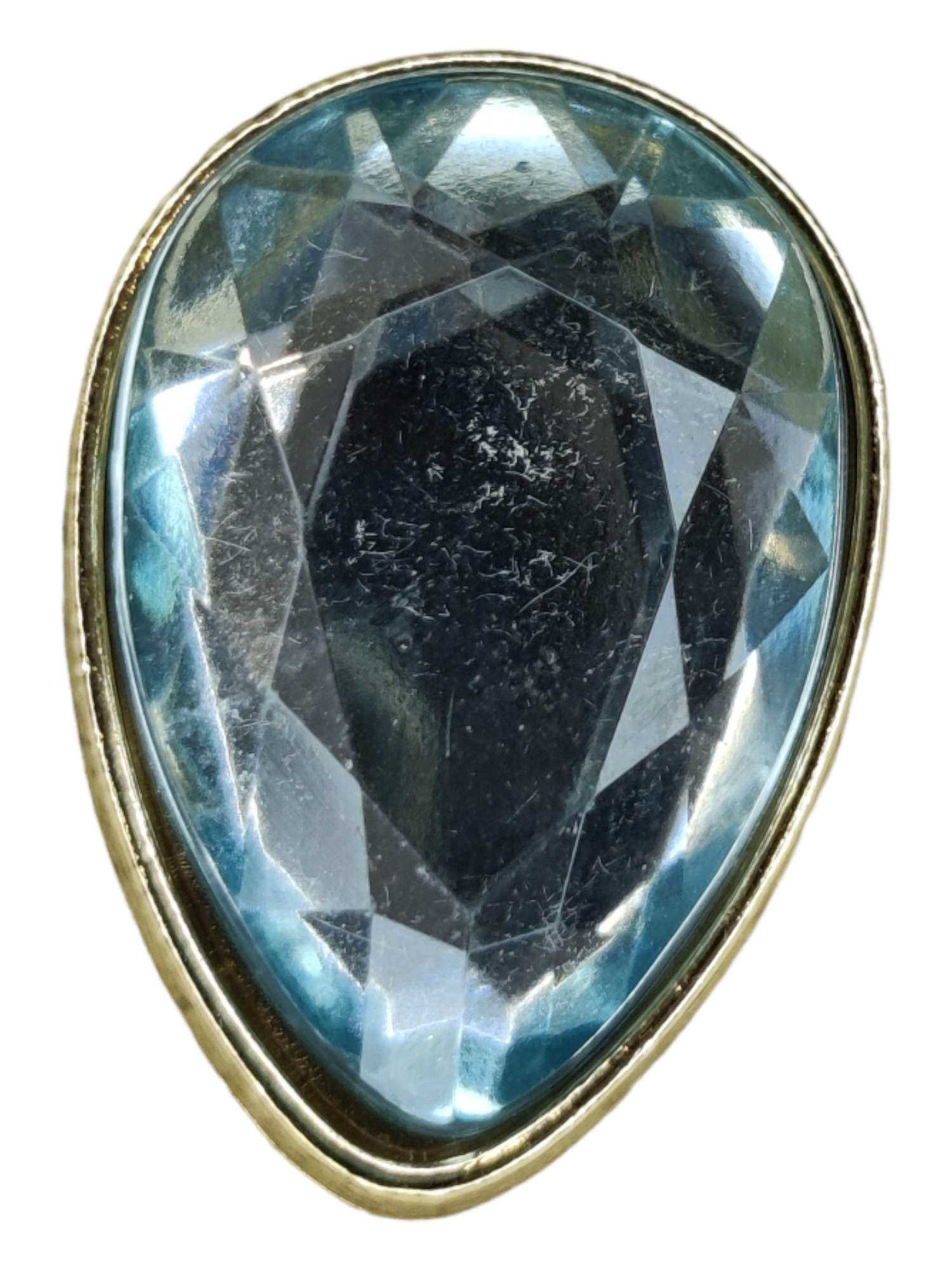 PhotoRoom-20230617_202841_29 Μεταλλικό Αξεσουάρ για Διακόσμηση Παπουτσιών Crocs σχέδιο Bluesky Teardrop Gem - Image 1