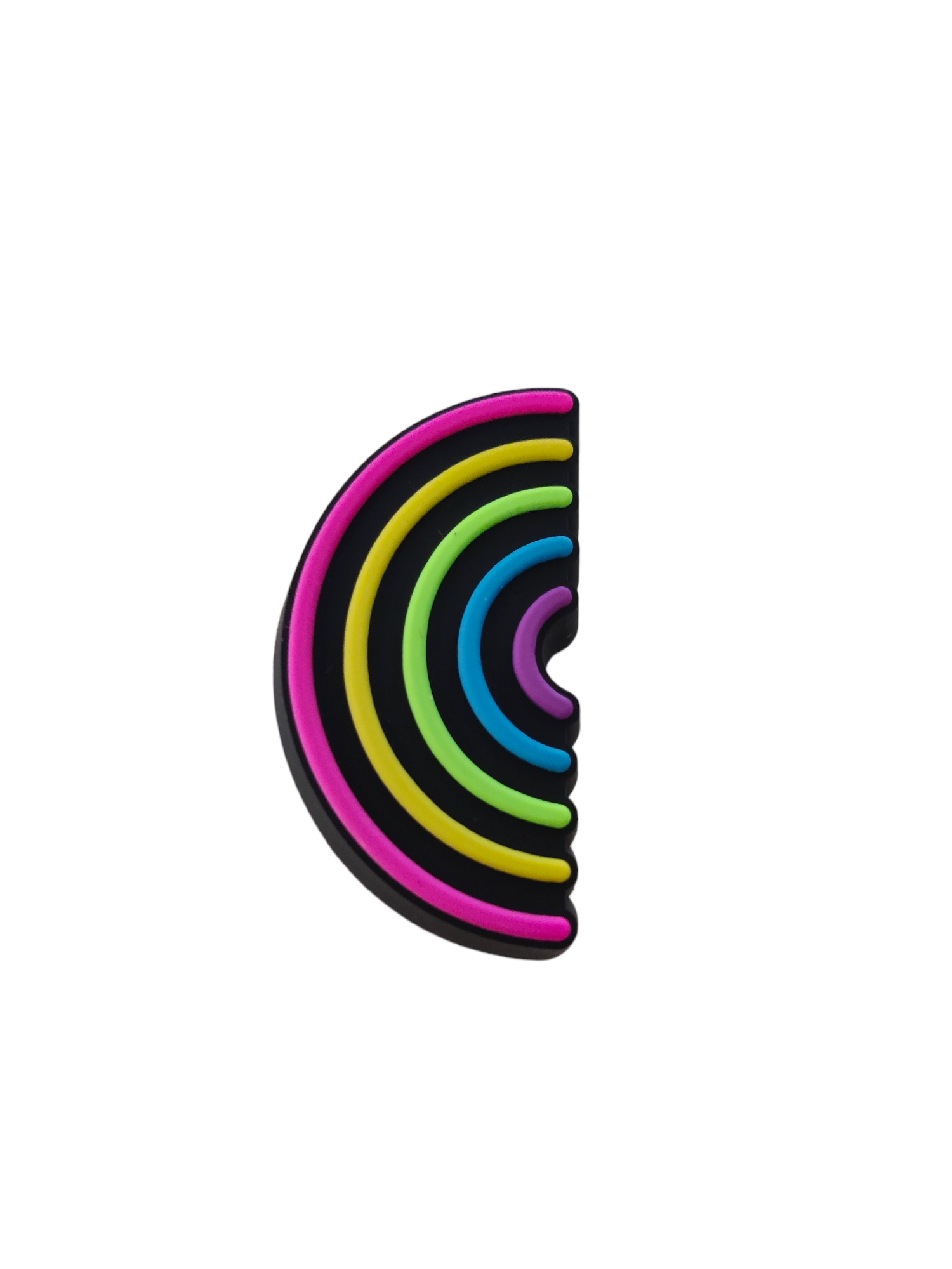 PhotoRoom-20230716_150943 Αξεσουάρ για Διακόσμηση Παπουτσιών Crocs σχέδιο Ουράνιο Τόξο Neon - Image 1