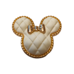 Μεταλλικό Αξεσουάρ για Διακόσμηση Παπουτσιών Crocs σχέδιο Minnie White with bow