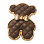 Μεταλλικό Αξεσουάρ για Διακόσμηση Παπουτσιών Crocs σχέδιο Brown Bear with Bow
