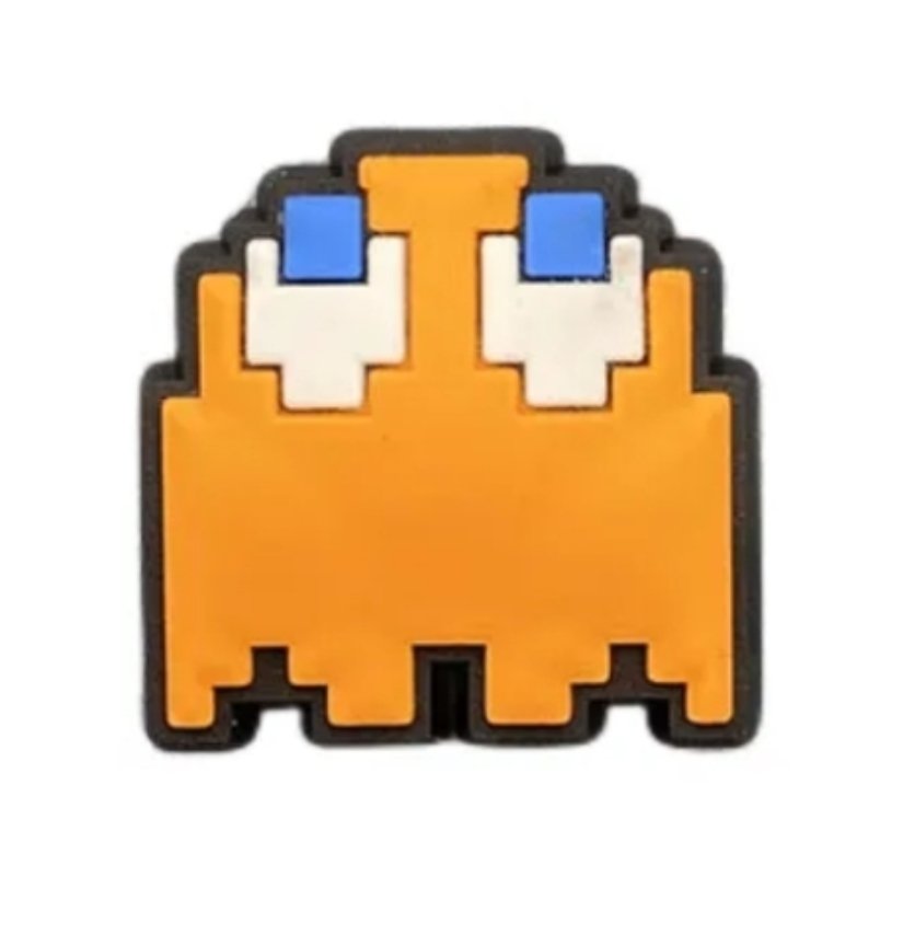 Screenshot_2023-04-13-14-27-26-69_40deb401b9ffe8e1df2f1cc5ba480b12 Αξεσουάρ για Διακόσμηση Παπουτσιών Crocs σχέδιο Pac-Man Φάντασμα Πορτοκαλί - Image 1