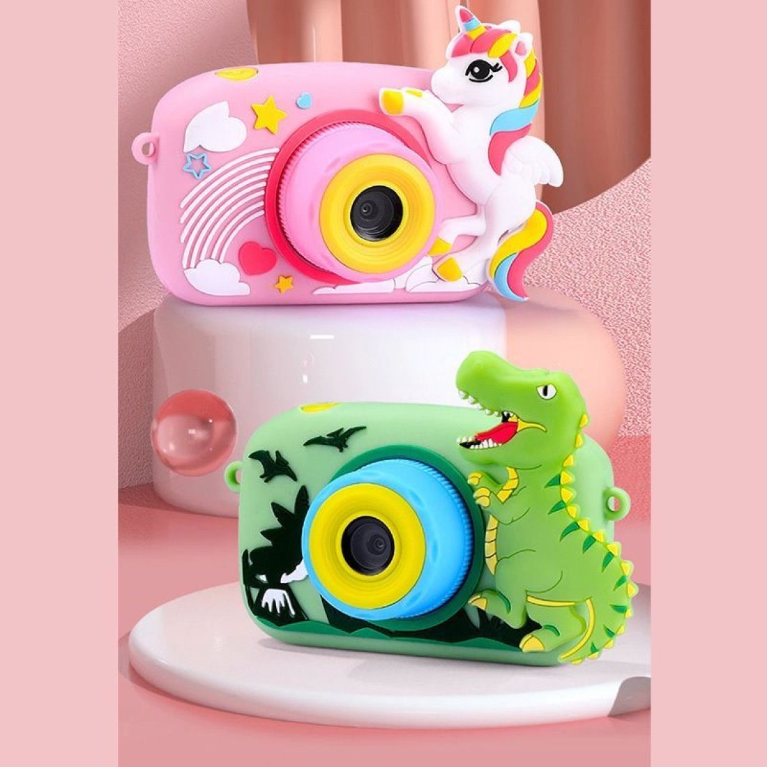 Digital 1080p Camera X900 for Kids Παιδική Κάμερα - Dinosaur Πράσινη - Image 2