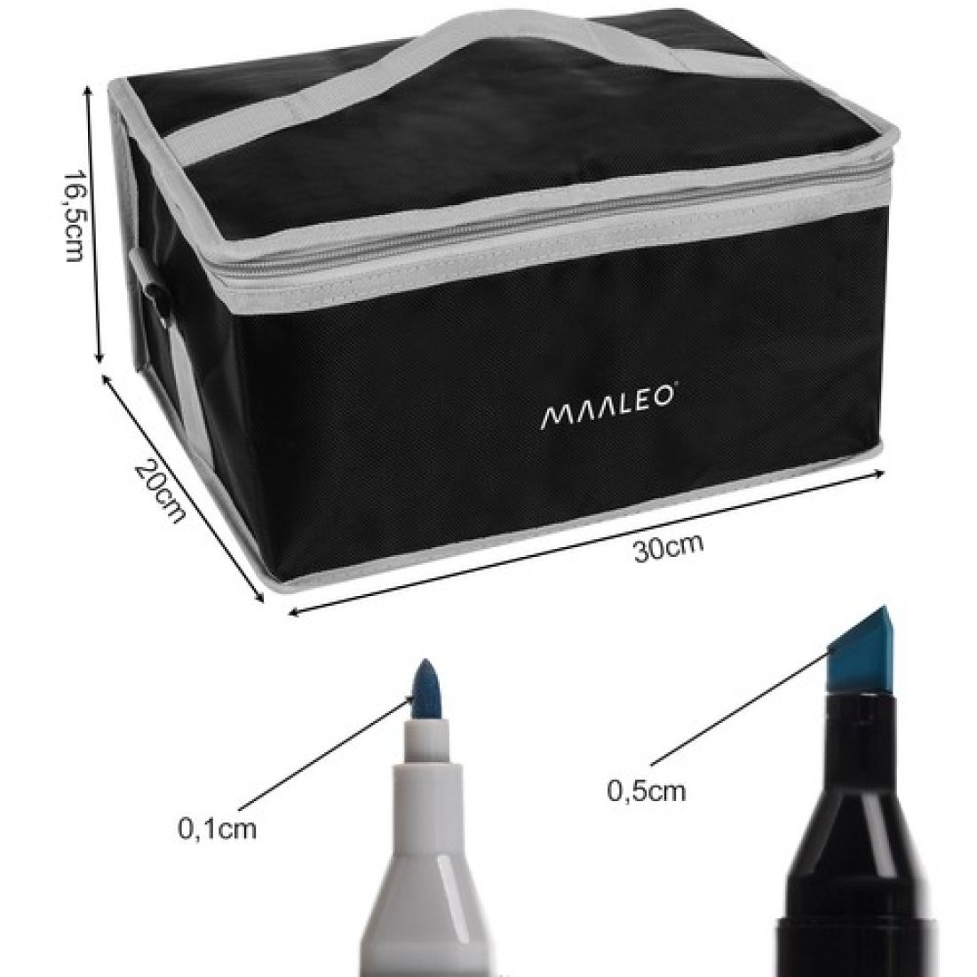 Loco Double-Sided Highlights Μαρκαδόροι Ζωγραφικής με Διπλή Μύτη σε 168 Χρώματα - Image 12