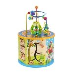 Βρεφικός Ξύλινος κύβος εκπαιδευτικών δραστηριοτήτων με 8 διαφορετικά παιχνίδια, για 12+ Μηνών