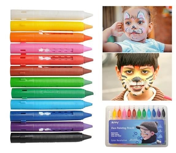 eng_pl_Face-crayons-13026_1 Αποκριάτικο Face Painting και Body Painting Πολύχρωμο 12τμχ - Image 1