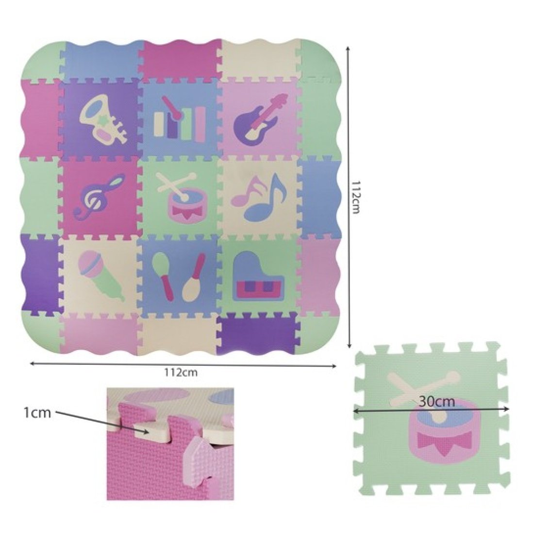 Παιδικό Παζλ Δαπέδου Πολύχρωμο 9τμχ - Image 2