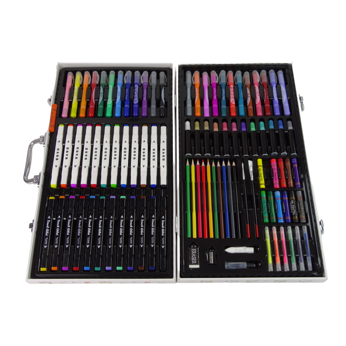 Σετ Ζωγραφικής 94 Τεμαχίων με Βαλιτσάκι Μεταφοράς με Χαρούμενα Ζωάκια - Image 3