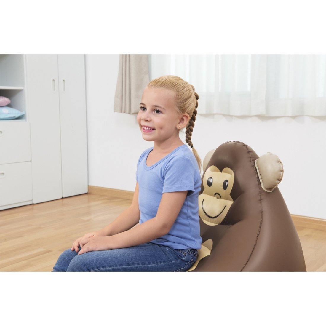 Πουφ Πολυθρόνα Bestway Σχέδιο Μαϊμού 72 x 72 x 64 cm - Image 2