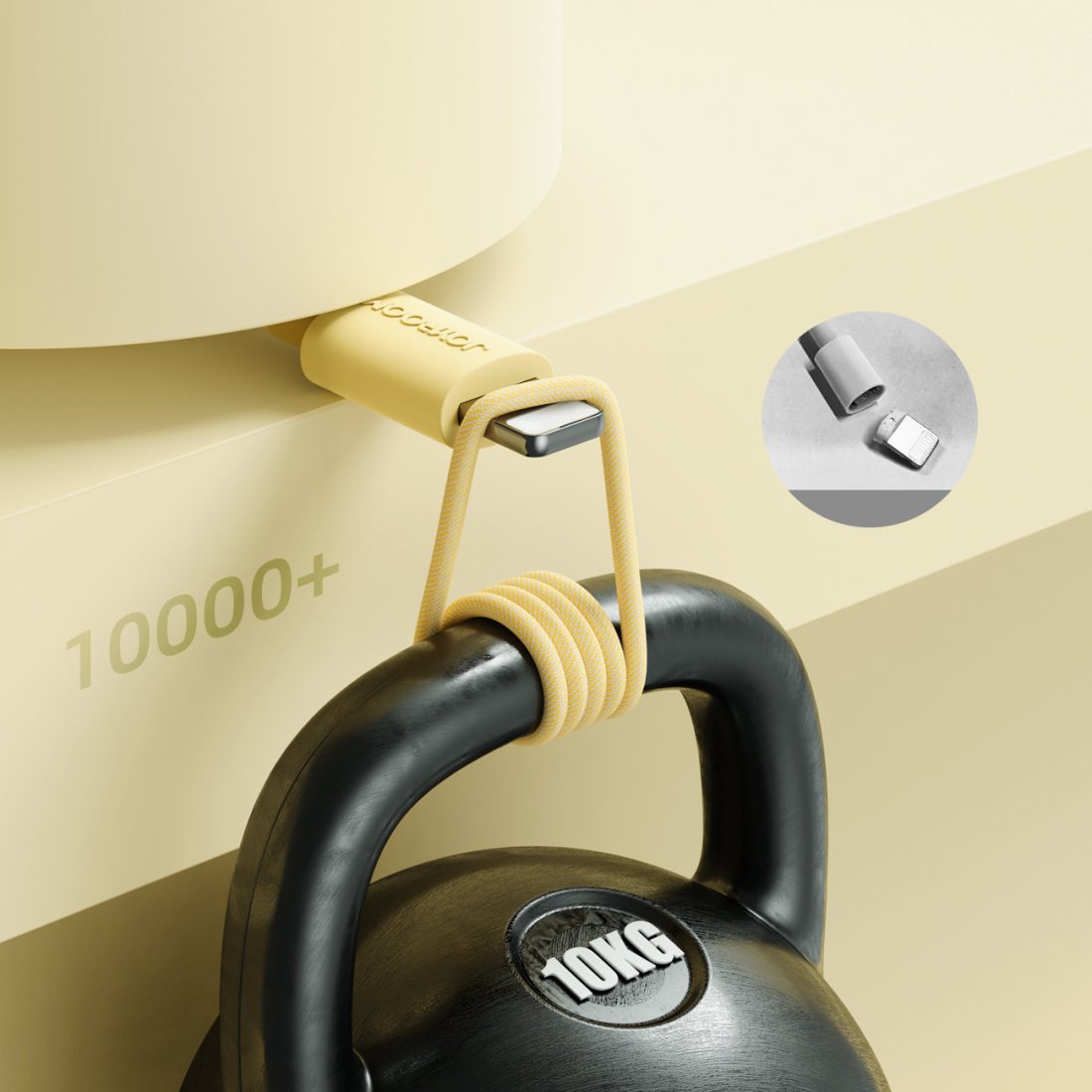 Joyroom S-2024M13 Braided USB-C to Lightning Cable 20W Κίτρινο 2m - Image 4