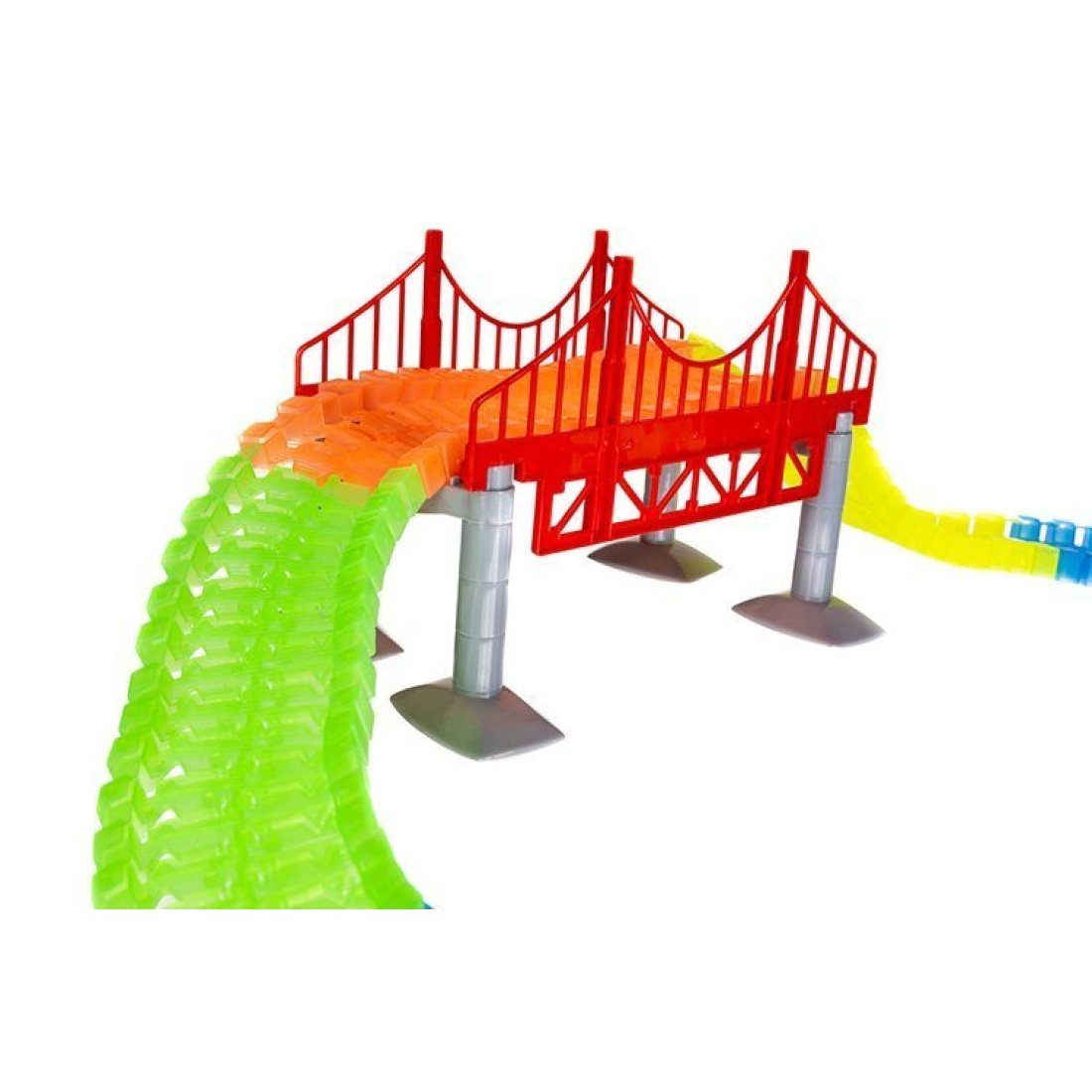 Μαγική Πίστα με Ράγες και Αυτοκινητάκια που Φωτίζουν Στο Σκοτάδι 484τμχ - Image 8