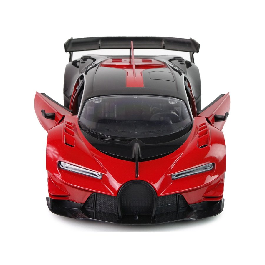 Τηλεκατευθυνόμενο Αγωνιστικό Αυτοκίνητο Κόκκινο Μαύρο με LED προβολείς 1:12 - Image 5