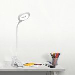 Hurtel LED reading lamp with clip + white micro USB cable Λευκό - Image 4
