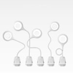 Hurtel LED reading lamp with clip + white micro USB cable Λευκό - Image 8