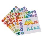 Ξύλινο Εκπαιδευτικό Παιχνίδι με Χρωματιστές σφαίρες, Αριθμητικά Σύμβολα και Κρίκους, 30x30x7.5 cm - Image 7