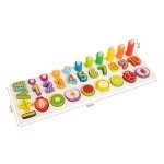 Εκπαιδευτικό Παιχνίδι Αριθμοί & Φρούτα από Ξύλο για 3+ Ετών - Image 2