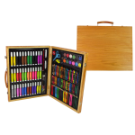 Σετ Ζωγραφικής 150τμχ σε Βαλιτσάκι Ξύλινο - Image 2