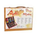 Σετ Ζωγραφικής 150τμχ σε Βαλιτσάκι Ξύλινο - Image 3