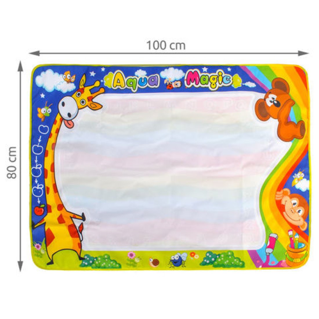 Ζωγραφική Σετ Μαγικό Χαλάκι με Μαρκαδόρους Νερού για Παιδιά 3+ Ετών XXL 100x80 cm - Image 2