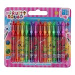 Fruity Squad Canenco Mini Gel Αρωματικοί Μαρκαδόροι Ζωγραφικής σε 12 Χρώματα