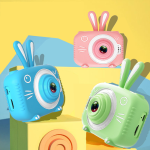 Παιδική selfie κάμερα, ψηφιακή κάμερα Bunny για αγόρια και κορίτσια ηλικίας 3+ ετών, με οθόνη HD 8 Mp Μπλε - Image 5