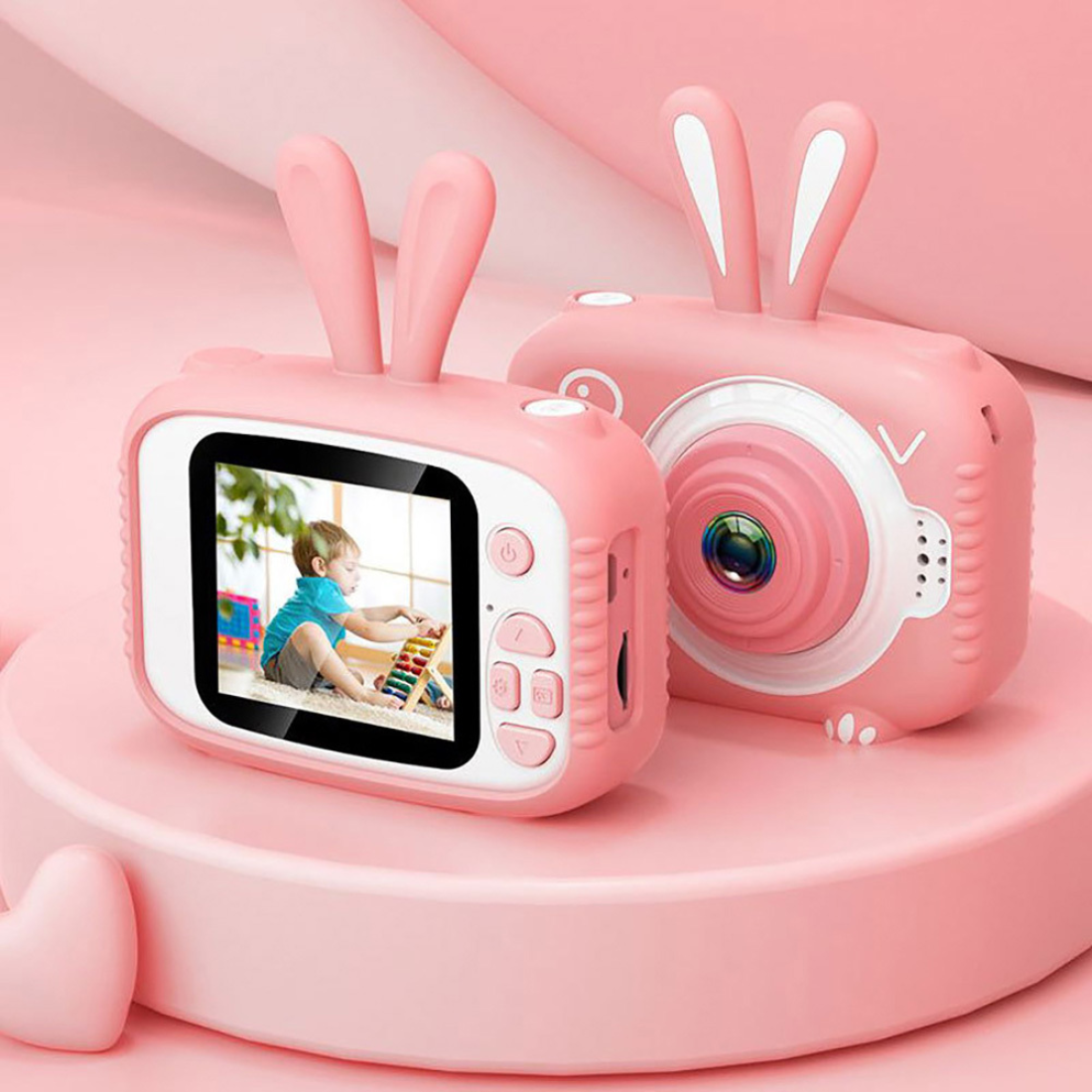 Παιδική selfie κάμερα, ψηφιακή κάμερα Bunny για αγόρια και κορίτσια ηλικίας 3+ ετών, με οθόνη HD 8 Mp Ροζ - Image 5