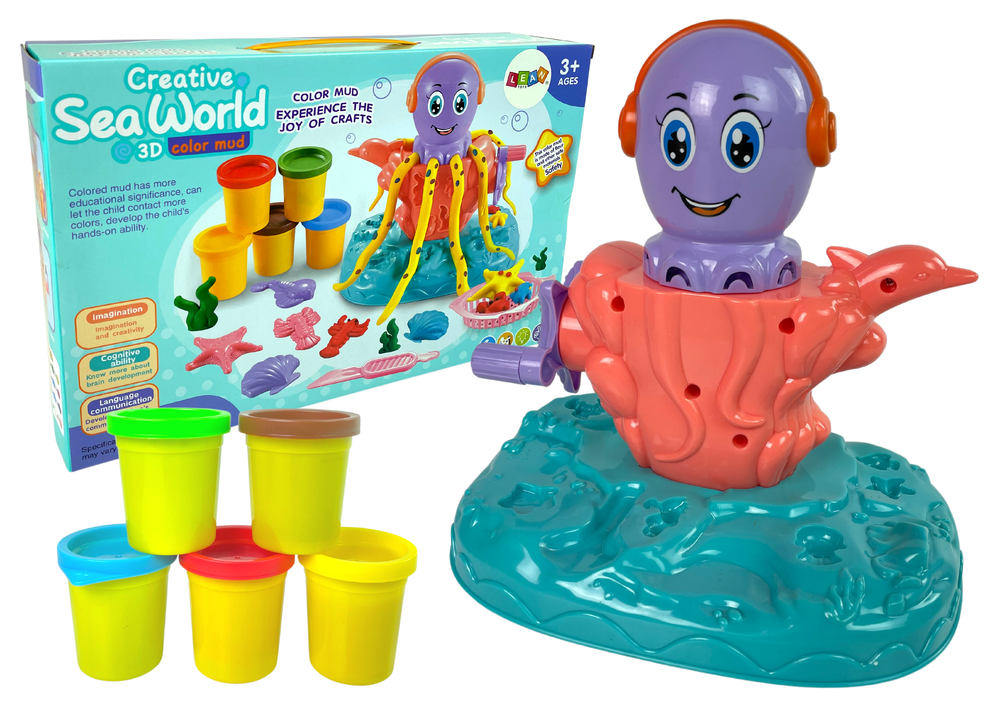 eng_pl_Ciastoline-Underwater-World-Octopus-Moulds-12170_3 Πλαστελίνη - Παιχνίδι the Octopus για 3+ Ετών, 5τμχ - Image 1