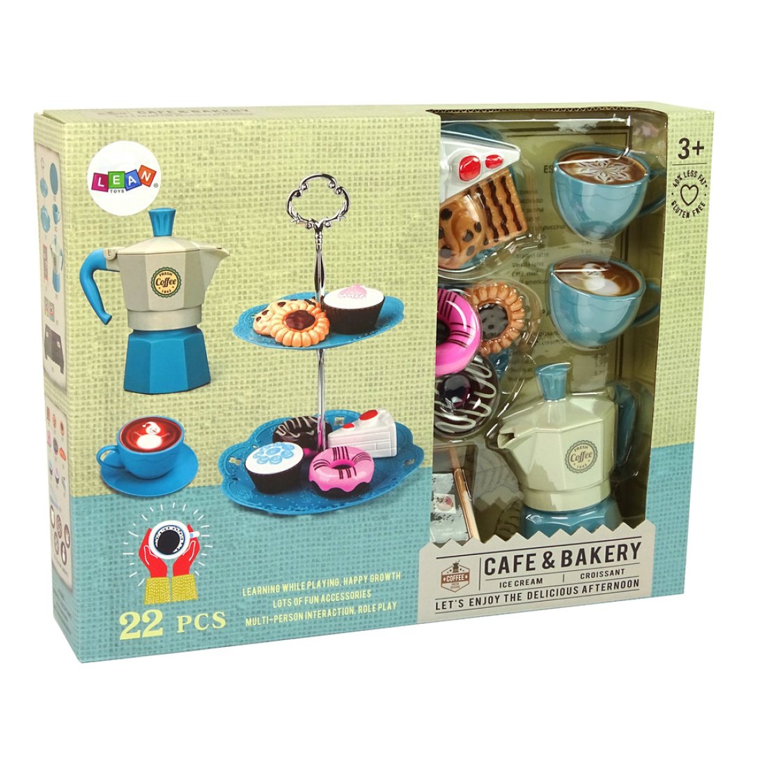 Παιδικο Σετ Πρωινού με Καφέ Κέικ Γλυκά 3+ - Image 2