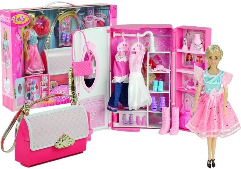 eng_pl_Doll-with-Accessories-Wardrobe-in-a-Bag-2563_6 Ντουλάπα με Κούκλα Με Τσάντα Μεγάλη, Ρούχα & Παπούτσια για 3+ Ετών - Image 1