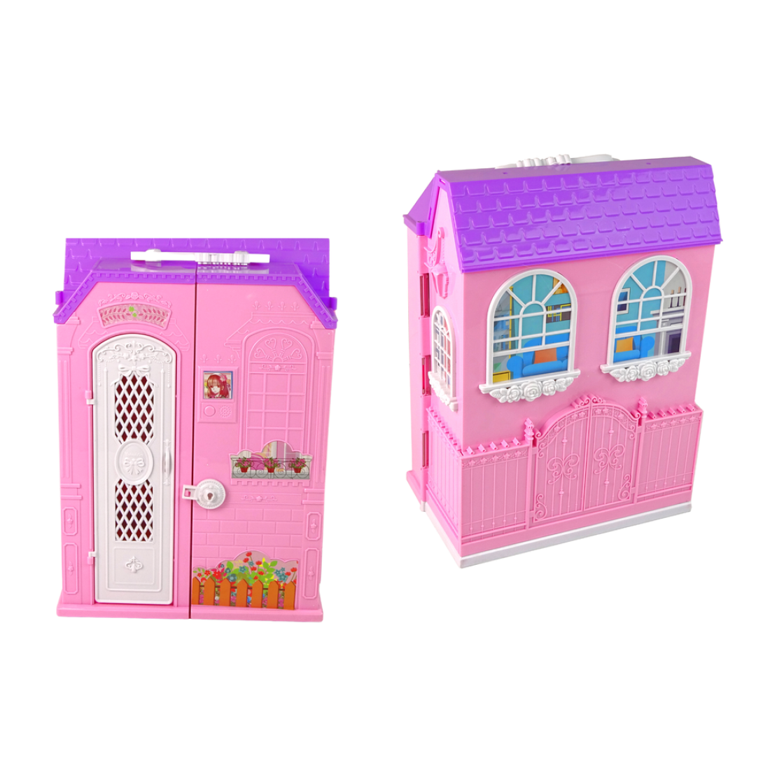 Κουκλόσπιτο Γκαρνταρόμπα Καθρέφτης κούκλας με μπαταρίες στη θήκη 3+ - Image 5