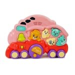 Διαδραστική Ατμομηχανή με Ζώα Ήχοι Ζώων Φωτεινά εφέ Ροζ +12 μηνών