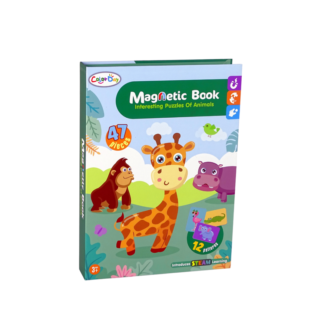 Μαγνητικό Παιχνίδι Κατασκευών Ζώα της Ζούγκλας 47 Κομμάτια για Παιδιά 3+ Ετών - Image 2
