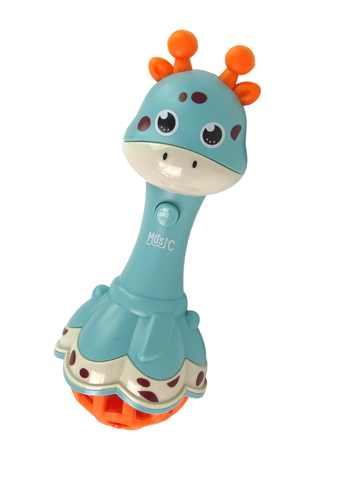 eng_pl_Sensory-Giraffe-Rattle-Teether-Music-12083_1 Κουδουνίστρα Καμηλοπάρδαλη με Φως και Ήχο Μπλε - Image 1