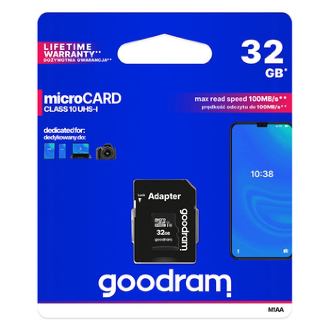 GoodRAM M1AA microSDHC 32GB U1 with Adapter (100MB/s) - Image 2