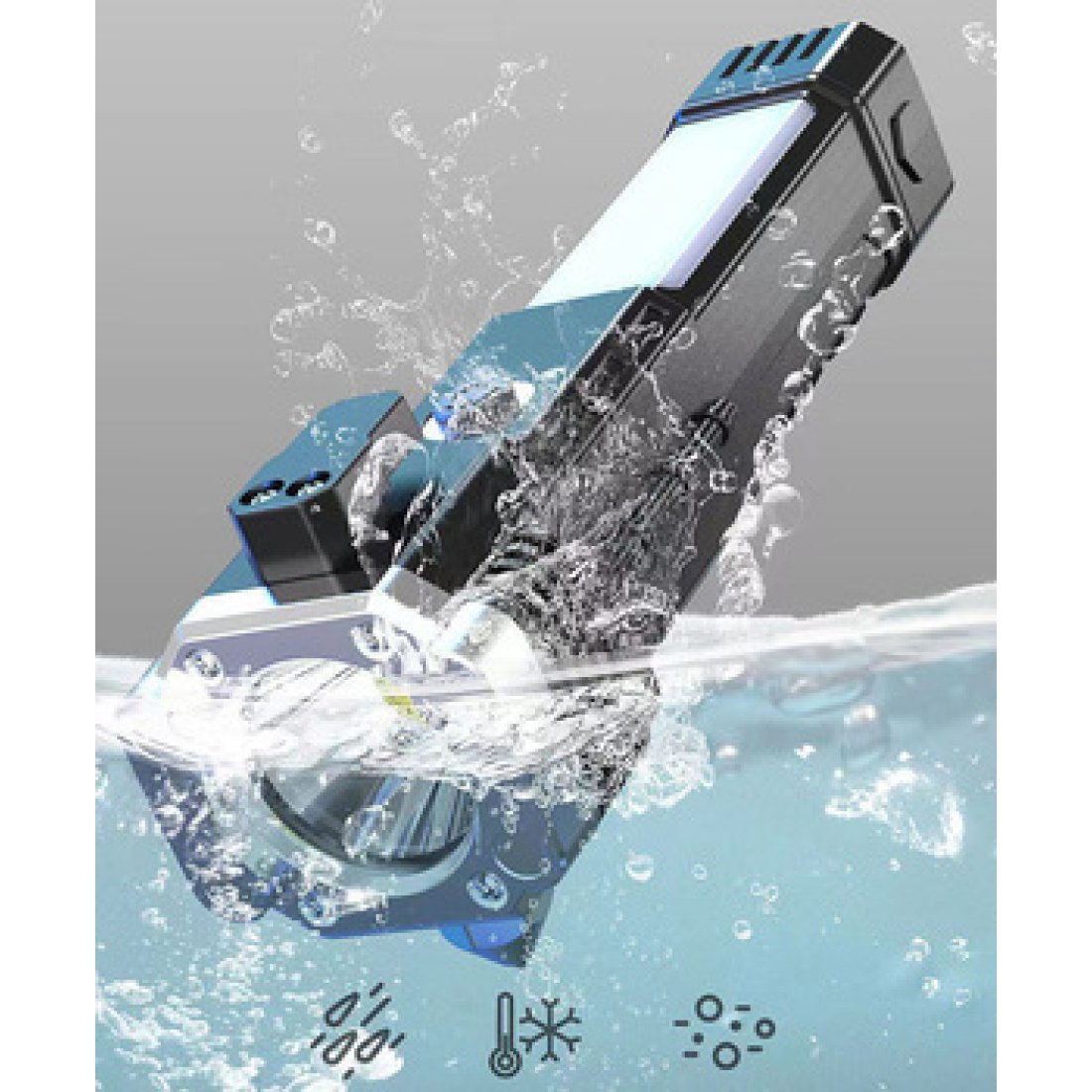 Επαναφορτιζόμενος Φακός LED ΦΑΚΟΣ LED LT2 RESCUE (ΣΦΥΡΙ, ΖΩΝΟΚΟΠΤΗΣ, ΜΑΓΝΗΤΗΣ) ΑΔΙΑΒΡΟΧΟ ΧΡΥΣΟ - Image 4