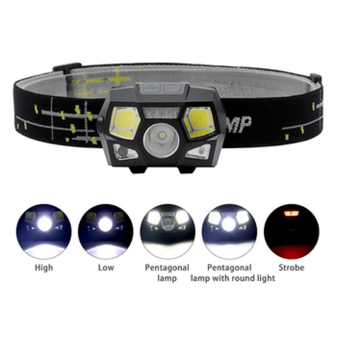 Επαναφορτιζόμενος Αδιάβροχος Φακός Κεφαλής LED - Image 9