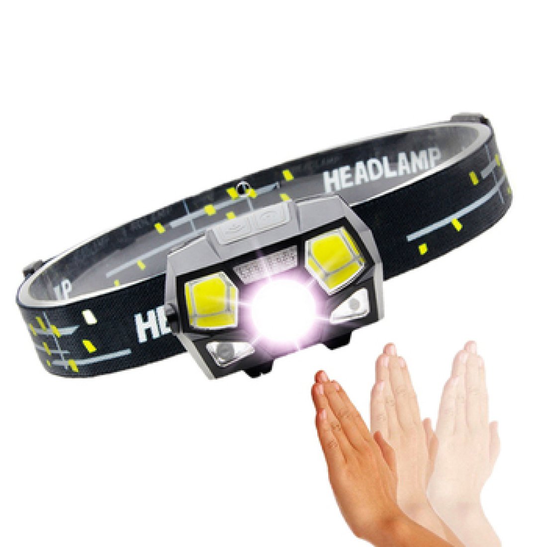 Επαναφορτιζόμενος Αδιάβροχος Φακός Κεφαλής LED - Image 8