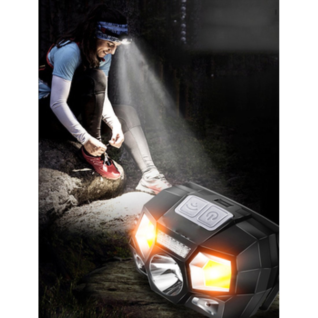 Επαναφορτιζόμενος Αδιάβροχος Φακός Κεφαλής LED - Image 3